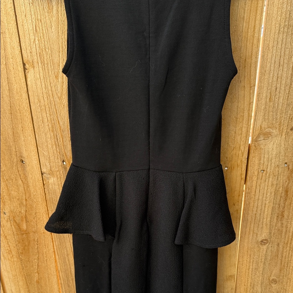 Zara Black Sleeveless Peplum Mini Dress - Picture 7 of 14